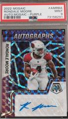 Rondale Moore Football Cards 2022 Panini Mosaic Autographs Prices