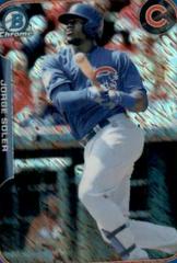 Jorge Soler [Red Shimmer Refractor] Baseball Cards 2015 Bowman Chrome the Farm's Finest Minis Prices