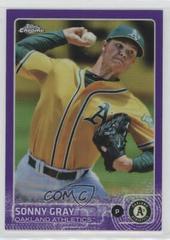 Sonny Gray [Purple Refractor] #133 Baseball Cards 2015 Topps Chrome Prices