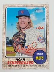 Noah Syndergaard [Red Ink] #NS Baseball Cards 2017 Topps Heritage Real One Autographs Prices