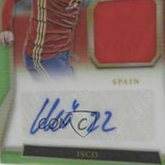 Isco [Neon Green] #JA-I Soccer Cards 2016 Panini Select Jersey Autographs Prices