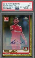 Kevin Volland [Autograph Gold Refractor] #33 Soccer Cards 2019 Topps Chrome Bundesliga Prices