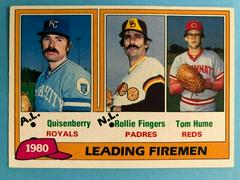 Leading Firemen [Quisenberry, Fingers, Hume] #8 Baseball Cards 1981 Topps Prices