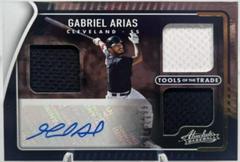 Gabriel Arias Baseball Cards 2022 Panini Absolute Tools of the Trade 3 Swatch Signatures Prices