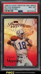 Peyton Manning [Spectrum Red] #B053 Football Cards 1999 Playoff Prestige Ssd Prices