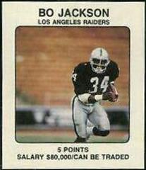 Bo Jackson Football Cards 1989 Franchise Game Prices