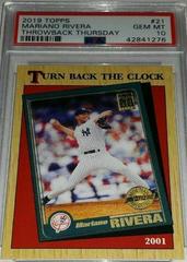 Mariano Rivera #21 Baseball Cards 2019 Topps Throwback Thursday Prices