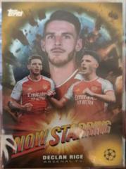 Declan Rice [Gold Foilboard] #NS-11 Soccer Cards 2023 Topps UEFA Club Now Starring Prices