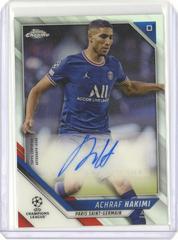 Achraf Hakimi Soccer Cards 2021 Topps Chrome UEFA Champions League Autographs Prices