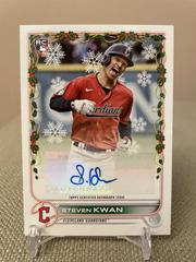 Steven Kwan #WHA-SK Baseball Cards 2022 Topps Holiday Autographs Prices