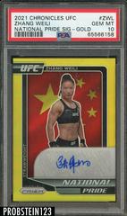 Zhang Weili [Gold] #NP-ZWL Ufc Cards 2021 Panini Chronicles UFC National Pride Signatures Prices