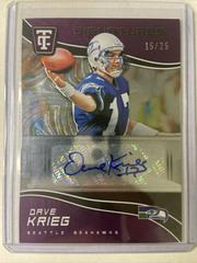 Dave Krieg [Purple] #TCS-DKR Football Cards 2021 Panini Chronicles Totally Certified Signatures Prices