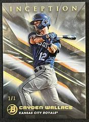 Cayden Wallace [Foilfractor] #20 Baseball Cards 2023 Bowman Inception Prices