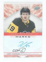 Jake Guentzel [Red] Hockey Cards 2021 Upper Deck Ovation UD Glass Magnifying Marks Autographs Prices