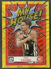 Trae Young [Gold Wave] #17 Basketball Cards 2020 Panini Donruss Optic My House Prices