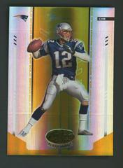 Tom Brady [Mirror Gold] #71 Football Cards 2004 Leaf Certified Materials Prices