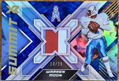 Warren Moon [Blue] #SS-15 Football Cards 2022 Panini XR Summit Swatches Prices