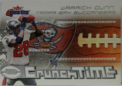 Warrick Dunn Football Cards 2001 Fleer Game Time Crunch Prices