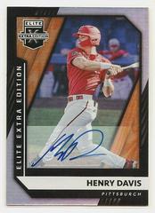 Henry Davis [Prime Numbers Signature C] #1 Baseball Cards 2021 Panini Elite Extra Edition Prices