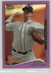 Matt Cain [Purple Refractor] #7 Baseball Cards 2014 Topps Chrome Prices