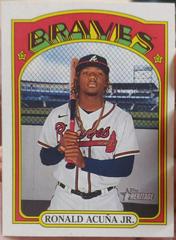 Ronald Acuna Jr. [Chrome] Baseball Cards 2021 Topps Heritage Prices