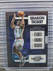 Keldon Johnson [Black Pandora] Basketball Cards 2021 Panini Contenders Optic Prices