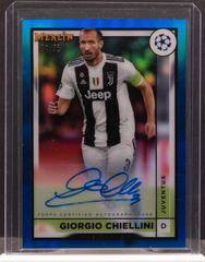 Giorgio Chiellini [Blue] Soccer Cards 2022 Topps Merlin Chrome UEFA Club Competitions Autographs Prices