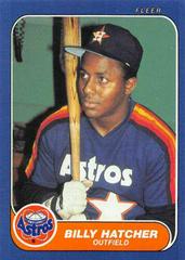 Billy Hatcher #U-49 Baseball Cards 1986 Fleer Update Prices