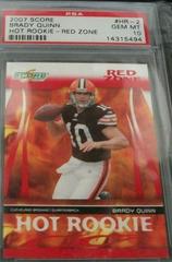 Brady Quinn [Red Zone] #HR-2 Football Cards 2007 Panini Score Hot Rookie Prices