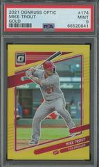 Mike Trout [Gold] Baseball Cards 2021 Panini Donruss Optic Prices