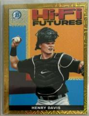 Henry Davis [Gold Refractor Mega Box Mojo] Baseball Cards 2022 Bowman Hi Fi Futures Prices
