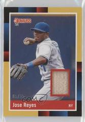 Jose Reyes [Gold] #R88M-JR Baseball Cards 2022 Panini Donruss Retro 1988 Materials Prices