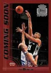 Tim Duncan #155 Basketball Cards 2000 Topps Tip-Off Prices