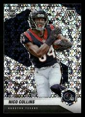 Nico Collins [No Huddle Silver] Football Cards 2021 Panini Mosaic Rookie Variations Prices