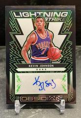 Kevin Johnson [Green] Basketball Cards 2021 Panini Obsidian Lightning Strike Signatures Prices