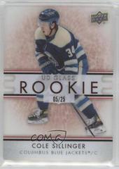 Cole Sillinger [Red] #GR-7 Hockey Cards 2021 Upper Deck Ovation UD Glass Rookies Prices