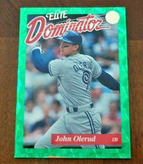 John Olerud #9 Baseball Cards 1993 Panini Donruss Elite Dominator Prices