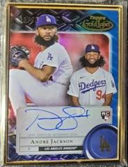 Andre Jackson [Blue] #FA-AJA Baseball Cards 2022 Topps Gold Label Framed Autographs Prices