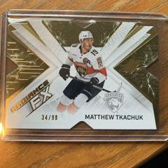 Matthew Tkachuk [Gold] #RFX-25 Hockey Cards 2022 SPx Radiance FX Prices