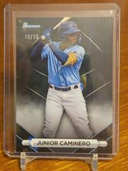 Junior Caminero [Black Lava] #BSP-77 Baseball Cards 2023 Bowman Sterling Prices