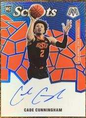 Cade Cunningham #RS-CC Basketball Cards 2021 Panini Mosaic Rookie Scripts Autographs Prices