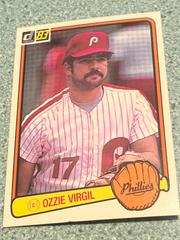 Ozzie Virgil [Orange Frame Around Photo] Baseball Cards 1983 Donruss Prices