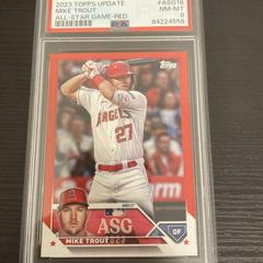 Mike Trout [Red] #ASG-18 Baseball Cards 2023 Topps Update All Star Game Prices