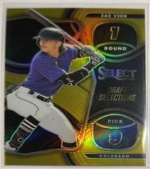 Zac Veen [Gold] #DS14 Baseball Cards 2023 Panini Select Draft Selections Prices