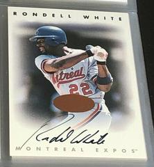 Rondell White Baseball Cards 1996 Leaf Signature Autographs Prices