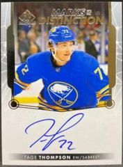 Tage Thompson #MD-TT Hockey Cards 2022 SP Authentic Marks of Distinction Autographs Prices