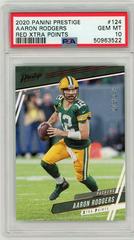 Aaron Rodgers [Xtra Points Red] #124 Football Cards 2020 Panini Prestige Prices