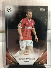 Hirving Lozano [Icy Black Foilboard] #156 Soccer Cards 2023 Topps UEFA Club Prices