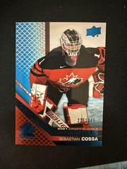 Sebastian Cossa [Blue] #PM-1 Hockey Cards 2022 Upper Deck Team Canada Juniors Prospectus Momentous Prices
