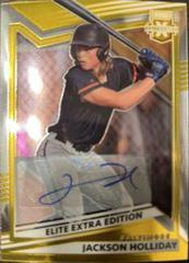 Jackson Holliday [Optic Signature] #1 Baseball Cards 2022 Panini Elite Extra Edition Prices